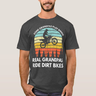 Funny Grandpa Motocross Dirt Bike Rider Braaap T-Shirt