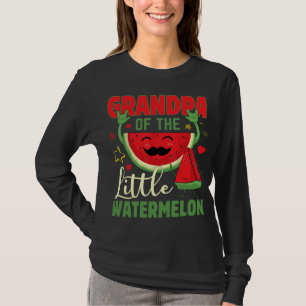 Funny Grandpa Of The Little Watermelon Tropical Fr T-Shirt