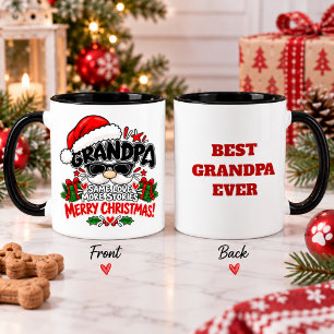 Funny Grandpa Playful Christmas Appreciation Gift Mug