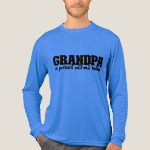 Funny Grandpa rules word art Tri-Blend Shirt