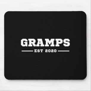 Funny Grandpa Soon To Be Gramps Est 2020 New Grand Mouse Pad