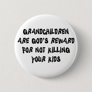 Funny Grandparents 6 Cm Round Badge