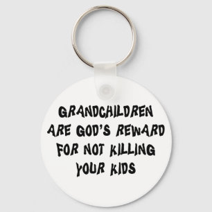 Funny Grandparents Key Ring