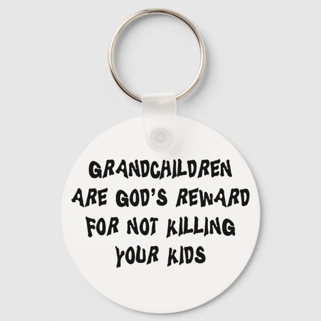 Funny Grandparents Key Ring (Front)