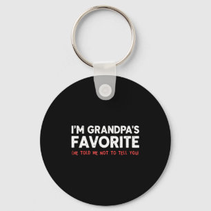 Funny Grandpa's Favorite Granhild I'm Grandpa's Fa Key Ring
