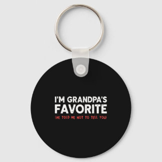 Funny Grandpa's Favorite Granhild I'm Grandpa's Fa Key Ring