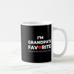 Funny Grandpa's Favorite Shirt I'm Grandpa's Favor Coffee Mug