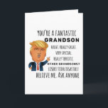 Funny Grandson Birthday Best Gift Card<br><div class="desc">Apparel gifts for men,  women,  boys,  kids,  couples and groups. Perfect for Birthdays,  Anniversaries,  School,  Graduations,  Holidays,  Christmas.</div>