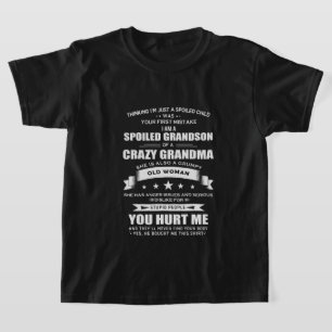funny Grandson Grandma word art T-Shirt