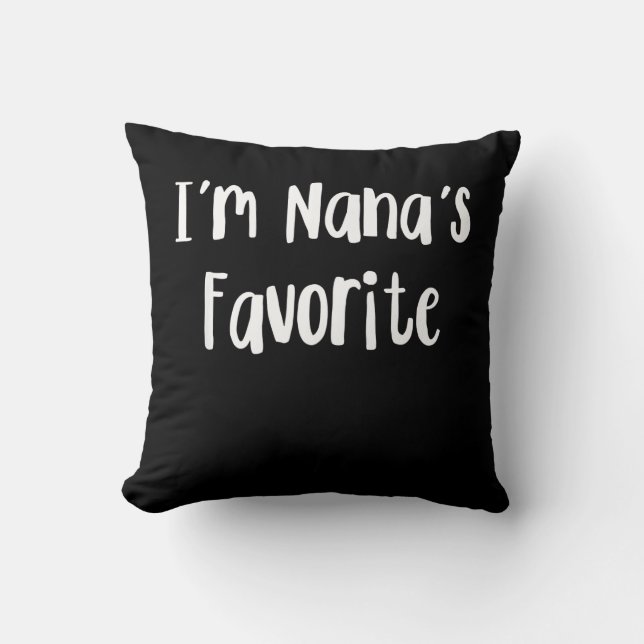 Funny Grandson | I'm Nana's Favourite Cushion (Front)