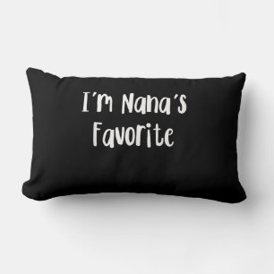 Funny Grandson I'm Nana's Favourite Lumbar Cushion