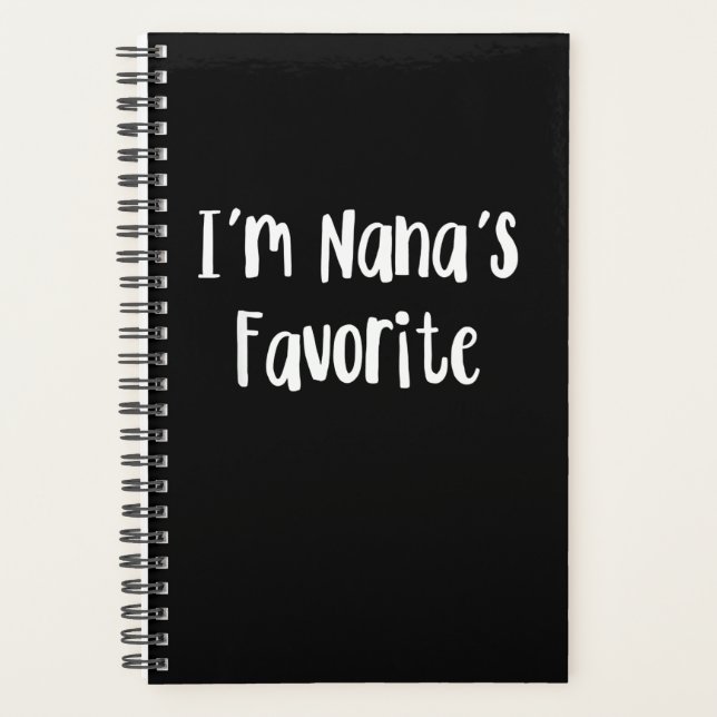 Funny Grandson | I'm Nana's Favourite Planner (Front)