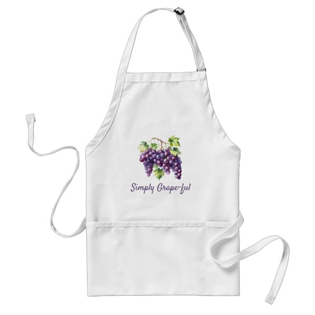 Funny Grape Gift for Wine Lover Standard Apron (Front)