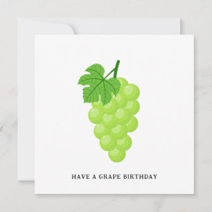 Funny Grapes Birthday Greeting Card