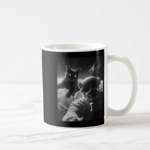Funny Graphic Cat Astronaut Selfie Funny  Coffee Mug