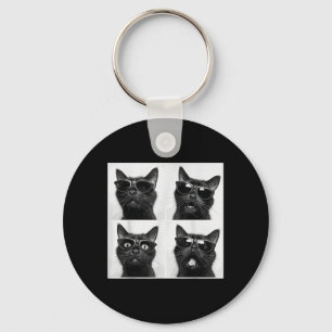 Funny Graphic Cat Photobooth Selfie Funny _2 Key Ring