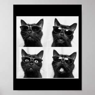 Funny Graphic Cat Photobooth Selfie Funny _5  Poster