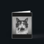 Funny Graphic Cat Smoking Adult Funny  Card<br><div class="desc">Funny Graphic Cat Smoking Adult Funny</div>