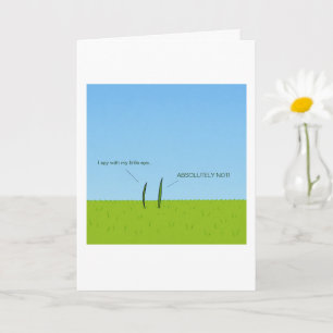 Funny Grass Blades I Spy Card
