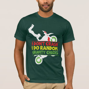 Funny Gravity Check Cyclist Shirt   Bold Minimalis