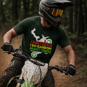 Funny Gravity Check Cyclist Shirt   Bold Minimalis