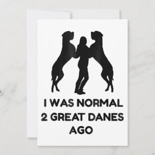 Funny Great Dane Dog  With Cute Graphic  Pup Lover Announcement