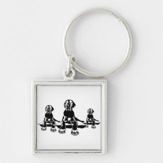 Funny Great Dane Ilios Key Ring