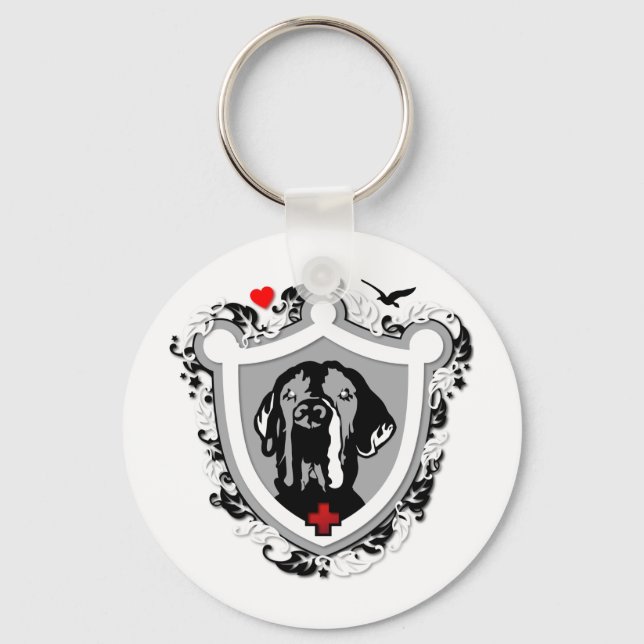 Funny Great Dane Ilios  Key Ring (Front)