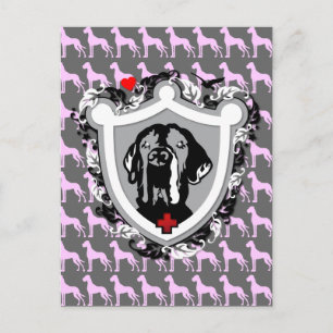 Funny Great Dane Ilios Postcard