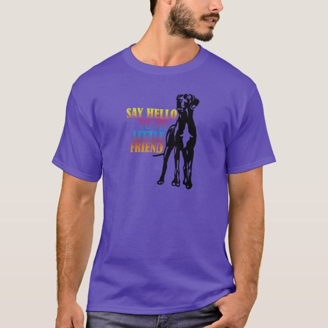 Funny Great Dane Salute T-Shirt (Front)