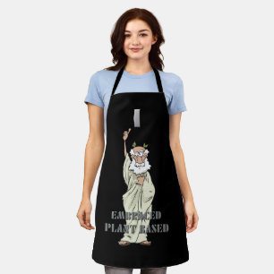 Funny Greek God "I Embraced Plant Based" Apron