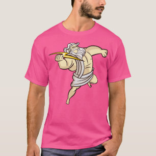 Funny Greek God Zeus with Lightning Bolt T-Shirt