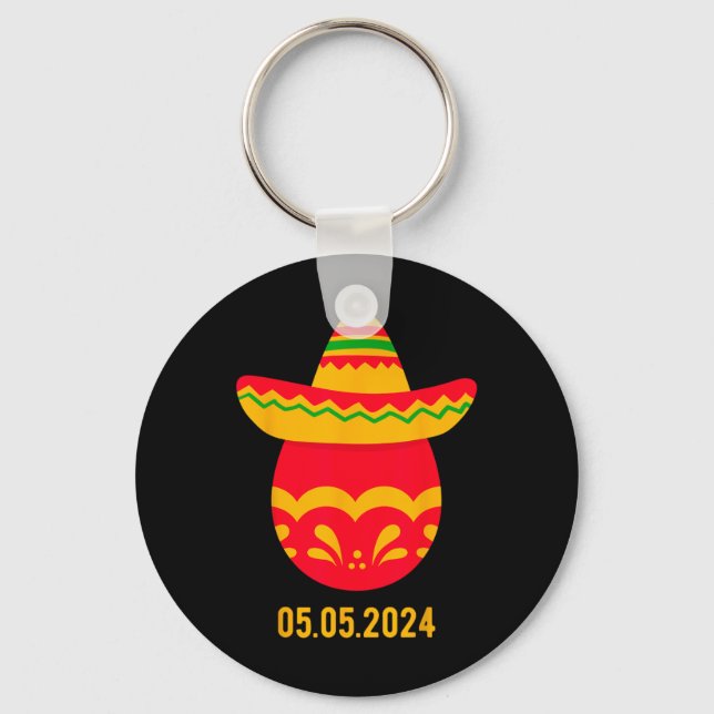 Funny Greek Orthodox Easter Egg Greek Easter Cinco Key Ring (Front)