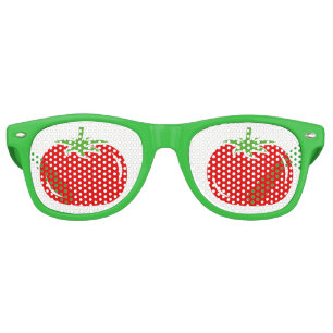 Funny green and red tomato party shades sunglasses