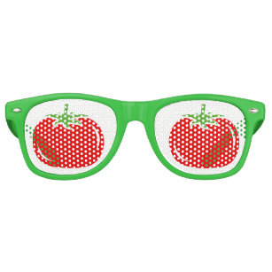 Funny green and red tomato party shades sunglasses