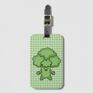 Funny Green Broccoli Luggage Tag