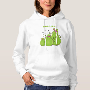 Funny green carnivorous pitcher plants cartoon hoodie