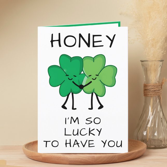 Funny Green Clover St Patrick's Day Happy Birthday Thank You Card (Funny Green Clover St Patrick's Day Happy Birthday Thank You Card)