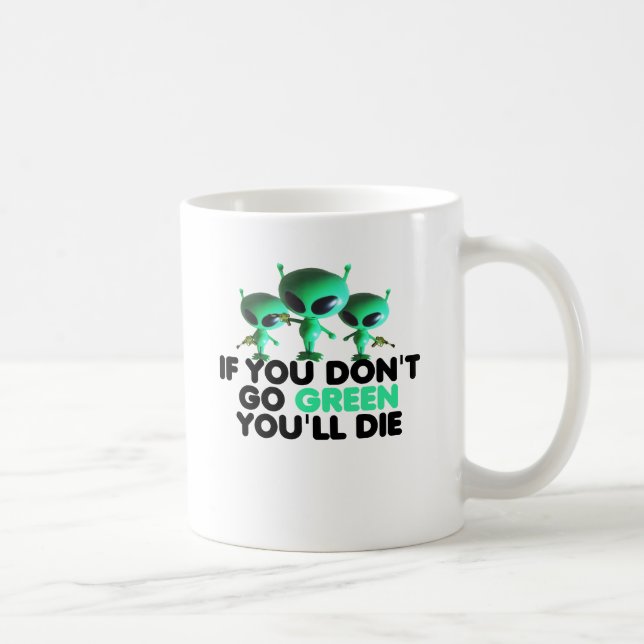 Funny green coffee mug (Right)