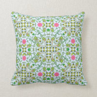 Funny green frogs hunting flies mandala design