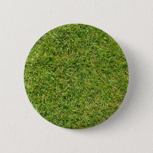 Funny Green Grass Lawn 6 Cm Round Badge