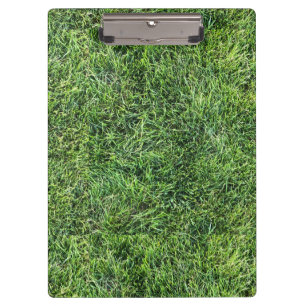 Funny green grass real photo texture pattern fun clipboard