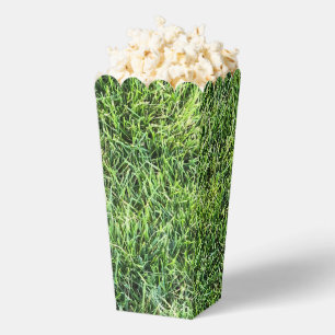 Funny green grass real photo texture pattern fun favour box