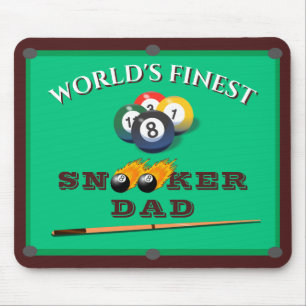 Funny Green Pool Table Snooker Dad Father's Day Mouse Pad