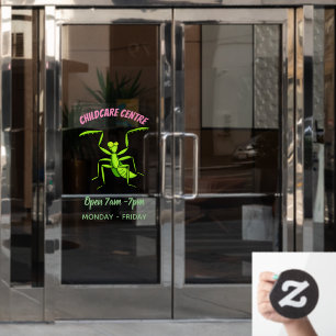 Funny green praying mantis cartoon illustration