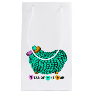 Funny Green Ram Chinese Year Zodiac S Gift Bag
