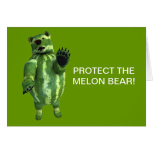 Funny Green Watermelons Bear