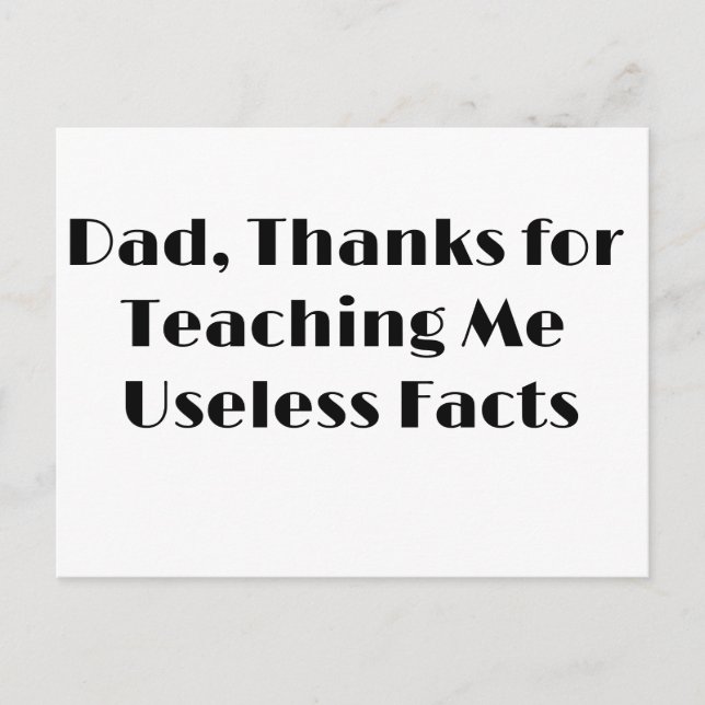 Funny Greeting Card for Father’s Day & Birthdays (Front)