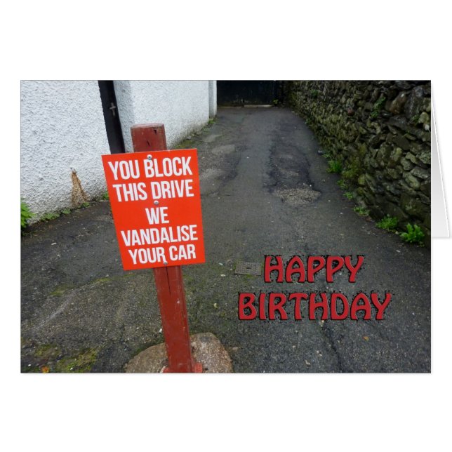 Funny greetings card (Front Horizontal)