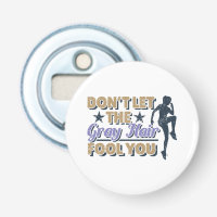 Funny Grey Hair Running Quote - Older Runner